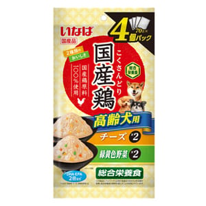 CIAO CIAO 狗肉泥 日本INABA 新產品 70g×4袋 70g 正面圖