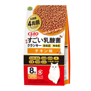 CIAO CIAO 貓糧 4兆個乳酸菌健腸配方 雞肉味 190g×8袋 190g  正面圖