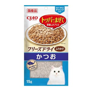 CIAO CIAO 貓零食 凍乾肉鬆 鰹魚 15g 15g 正面圖
