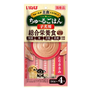 CIAO CIAO 狗肉泥 日本INABA 新產品 14g×4本 14g 正面圖