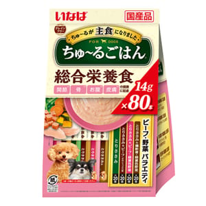 CIAO CIAO 狗肉泥 日本INABA 新產品 14g×80本 14g 正面圖