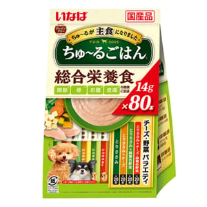 CIAO CIAO 狗肉泥 日本INABA 新產品 14g×80本 14g 正面圖