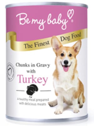 Be Be my baby 罐裝狗濕糧 汁煮火雞 Turkey 370g 370g  正面圖