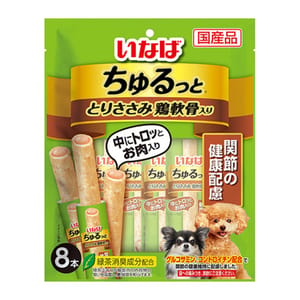 CIAO CIAO 狗零食 關節健康夾心卷 嫩雞軟骨味 8本 正面圖