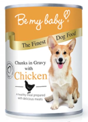 Be Be my baby 罐裝狗濕糧 汁煮雞肉 Chicken 370g 370g  正面圖