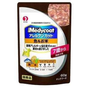 日本Petline 日本Petline 狗濕糧 防敏感軟包 7+高齡犬 魚肉+飯 60g 60g 正面圖