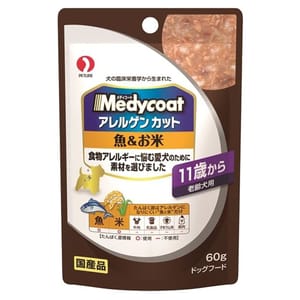 日本Petline 日本Petline 狗濕糧 防敏感軟包 11+老齡犬 魚肉+飯 60g 60g 正面圖