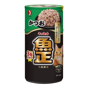 日本Petline 日本Petline 貓罐頭 魚正 鰹魚 160g x3 160g  正面圖