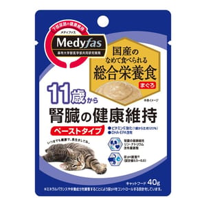 日本Petline 日本Petline 貓濕糧 Medyfas 軟包 吞拿魚 腎臟健康維持 11歲起用 40g 40g 正面圖