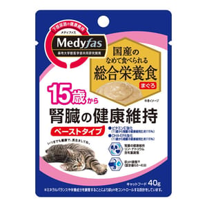 日本Petline 日本Petline 貓濕糧 Medyfas 軟包 吞拿魚 腎臟健康維持 15歲起用 40g 40g 正面圖