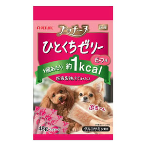 日本Petline 日本Petline 狗零食 [一口啫喱] 嫩雞+牛肉味  48g 48g  正面圖