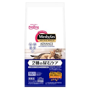 Petline Petline Medyfas ADVANCE 貓糧 2種尿石預防 1嵗起用 雞肉+魚味 1.25kg 25kg 正面圖
