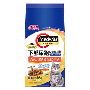 Petline Petline 防尿石貓糧 老貓去毛球 雞肉+魚味 1.41kg 41kg 正面圖