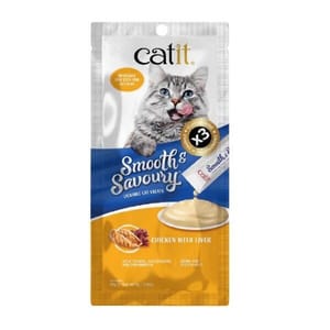 Catit Catit Smooth & Savoury 肉泥條 雞肉+雞肝 60g 60g  正面圖