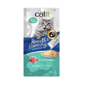 Catit Catit Smooth & Savoury 肉泥條 吞拿魚+雞肉 60g 60g  正面圖