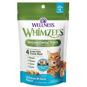 WHIMZEES WHIMZEES 貓用潔齒餅 雞肉吞拿魚 2oz 2oz 貓用 正面圖