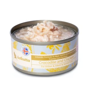 Astkatta Astkatta 冰島罐 貓罐頭 氣管保養罐 鱷魚雞肉 170g 170g  正面圖