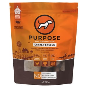 PURPOSE PURPOSE 狗糧 凍乾脫水生肉 單一蛋白 雞肉 2.5oz 5oz  正面圖