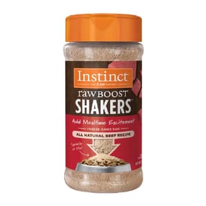 Instinct Instinct 本能 生肉shake shake粉 牛肉配方  5.5oz 5oz 犬用 正面圖