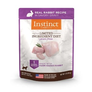 Instinct Instinct 貓濕糧 無穀物 單一蛋白系列 兔肉 鮮包 3oz 3oz 正面圖