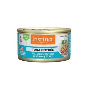 Instinct Instinct 貓罐頭 無穀物肉汁 吞拿魚片貓用主食罐頭 3oz 3oz 貓用 正面圖