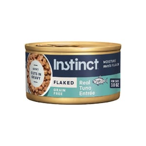 Instinct Instinct 貓罐頭 無穀物肉汁 吞拿魚片貓用主食罐頭 3oz 3oz 貓用 正面圖
