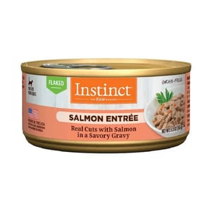 Instinct Instinct 貓罐頭 無穀物肉汁 三文魚片貓用主食罐頭 5.5oz 5oz 貓用 正面圖
