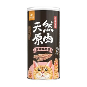 汪喵星球 汪喵星球 凍乾 DogCatStar 冷凍乾燥原肉貓零食 罐裝台灣鮮脆卷 40g 40g 正面圖