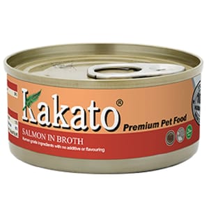 Kakato Kakato 罐頭 貓狗罐頭 三文魚及魚湯 170g 170g  正面圖