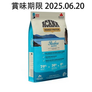 ACANA愛肯拿 ACANA愛肯拿 無穀物狗糧 區域系列 太平洋配方 2kg 2kg 正面圖