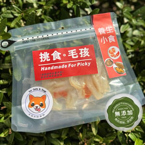 挑食毛孩 挑食毛孩 天然小食 蜆肉 & 蝦肉 牛湯燉牛軟骨 75g 75g 正面圖