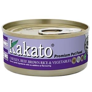Kakato Kakato 罐頭 貓狗罐頭 雞肉及牛肉及糙米及蔬菜 70g 70g  正面圖