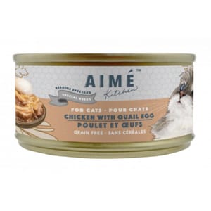 AIME AIME Kitchen 貓罐頭 無穀物均衡貓罐 殿堂主食系列 頂級雞皇燴鵪鶉蛋配方 75g 75g 正面圖