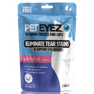 Pet Pet Eyez 貓用小食 減淚痕保健凍乾肉 白魚味 1oz 1oz 貓用 正面圖