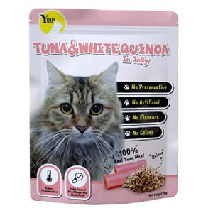 YUMYUM YUMYUM 主食貓濕包 Tuna & White Quinoa in Jelly 吞拿魚+藜麥 70g 70g  正面圖