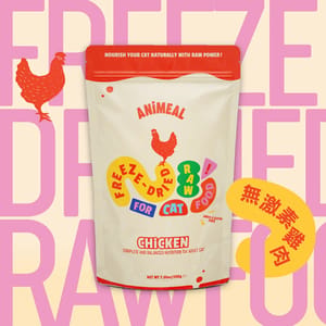 ANiMEAL ANiMEAL 成貓凍乾生肉主食糧 無激素雞肉 200g 200g 正面圖