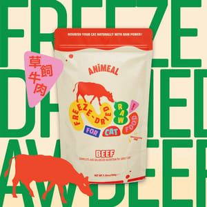 ANiMEAL ANiMEAL 成貓凍乾生肉主食糧 草飼牛肉 200g 200g 正面圖