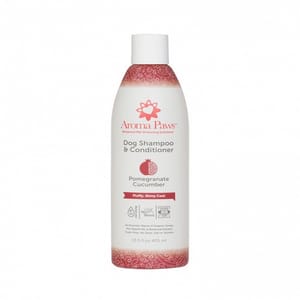 Aroma Aroma Paws 健康蓬鬆強韌洗護二合一 石榴黃瓜香薰洗毛護毛素 1Gal 犬用 正面圖