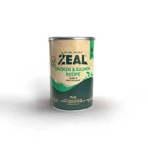 ZEAL ZEAL 狗罐頭 無穀物鮮肉罐頭系列 雞+皇帝三文魚配方 390g 390g 正面圖