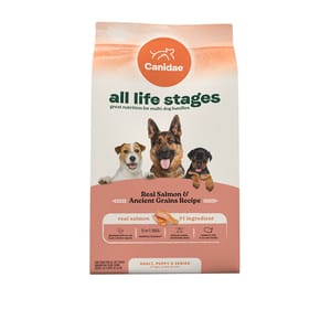 CANIDAE CANIDAE 咖比 狗糧 life stages 三文魚+原始穀物配方 27lb 27lb 正面圖