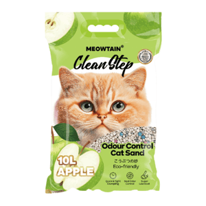 Clean Clean Step 礦物貓砂 蘋果味 10L 10L 正面圖