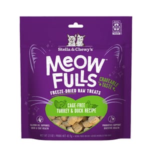 Stella & Chewy's Stella & Chewy's 喵呼！貓凍乾小食 火雞+鴨 1.5oz 5oz  正面圖