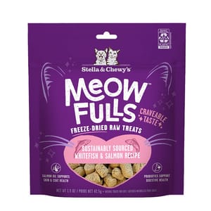 Stella & Chewy's Stella & Chewy's 喵呼!貓凍乾小食 白魚+三文魚 1.5oz 5oz 正面圖