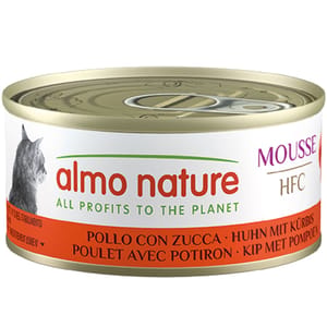 Almo Almo Nature HFC Mousse 貓罐頭 雞肉+南瓜 70g 70g  正面圖