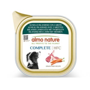 Almo Almo Nature HFC Complete 主食狗罐頭 冰島羊肉+紅蘿蔔 85g 85g 正面圖