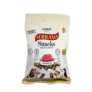Mediterranean Mediterranean Natural Serrano 狗零食 牛肉 85g 85g 正面圖