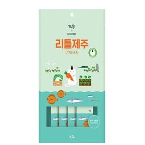 cho cho and kang 貓犬小食 Little Jeju 小濟州鱈魚和比目魚 15g x 4條 15g  正面圖
