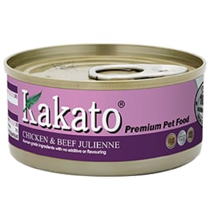 Kakato Kakato 罐頭 貓狗罐頭 雞肉及牛肉絲 170g 170g  正面圖