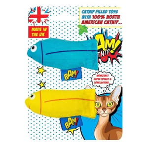 BAM! BAM! Catnip 貓玩具 薄荷鯕魚 2件裝   正面圖