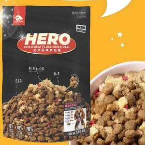 HeroMama HeroMama 狗糧 犬用天然蔬果肉鬆糧 雞魚拌肉鬆餐 2.7kg 7kg 犬用 正面圖